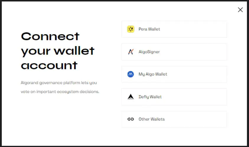 Connecting a Wallet