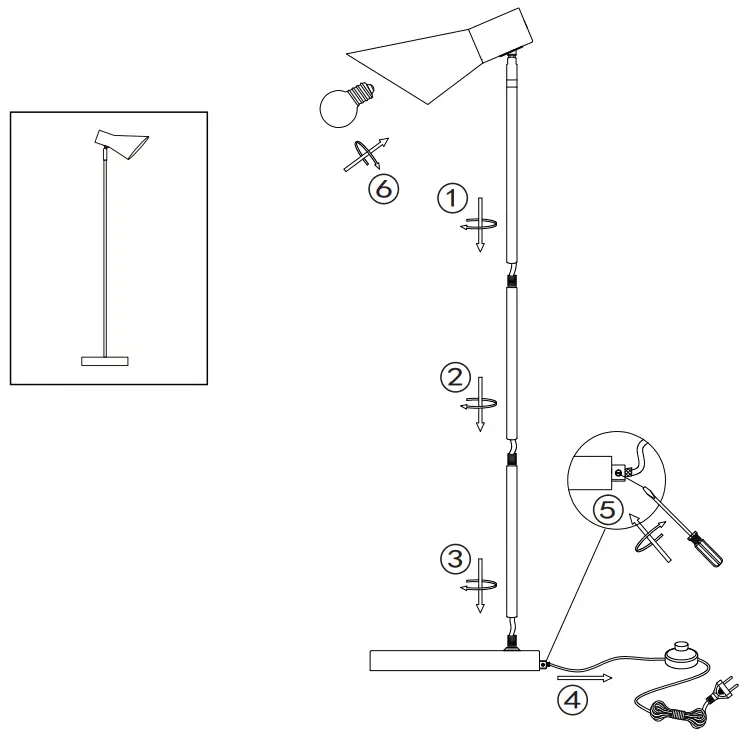 DYBERG LARSEN 2001120C Floor Lamp - Overview
