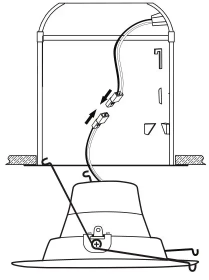 FEIT Electric LED Retrofit Kit Recessed Light - Connect the two terminals together 2