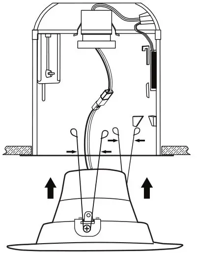 FEIT Electric LED Retrofit Kit Recessed Light - Insert the torsion springs
