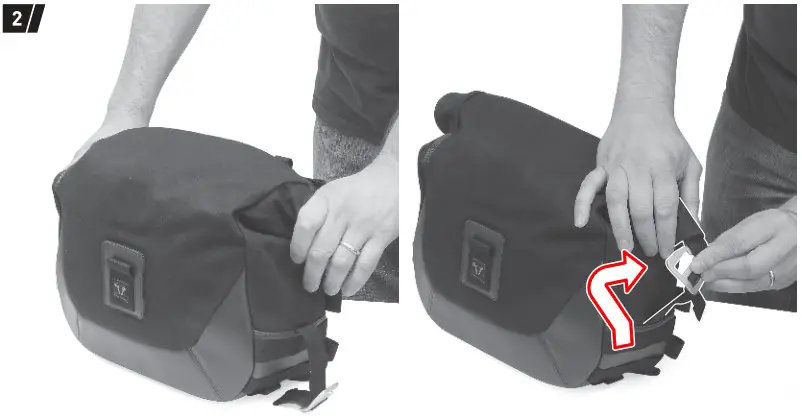 SW MOTECH BC HTA 11 928 20100 Legend Gear Side Bag - FIXATION 2