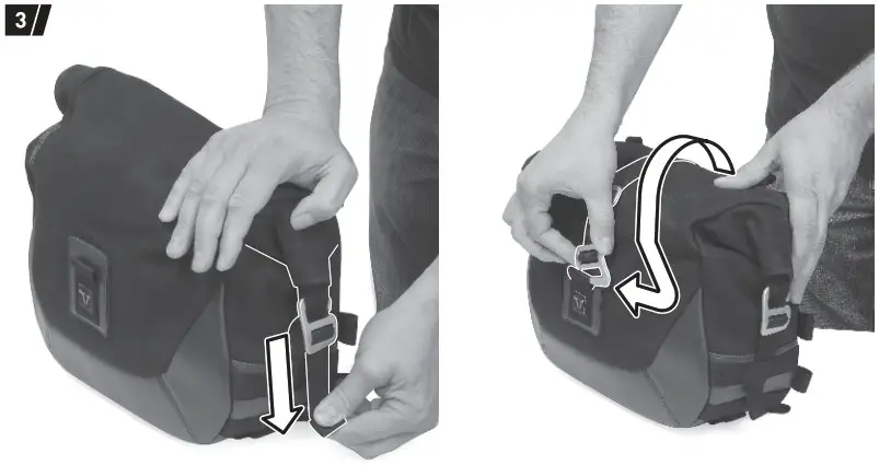 SW MOTECH BC HTA 11 928 20100 Legend Gear Side Bag - FIXATION 3