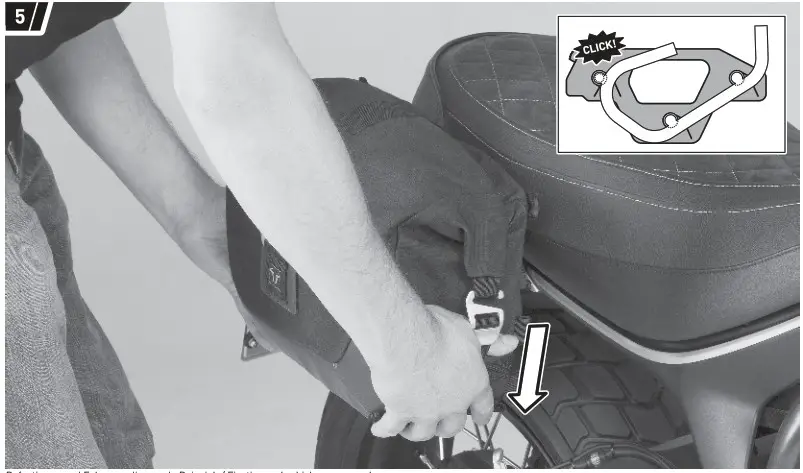 SW MOTECH BC HTA 11 928 20100 Legend Gear Side Bag - FIXATION 5