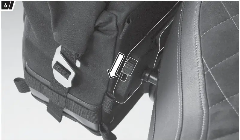 SW MOTECH BC HTA 11 928 20100 Legend Gear Side Bag - FIXATION 6