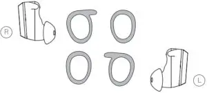 Please replace the earhooks correctly