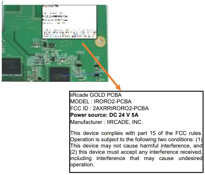 iiRCADE IRORO2-PCBA Gold PCBA-FIG2