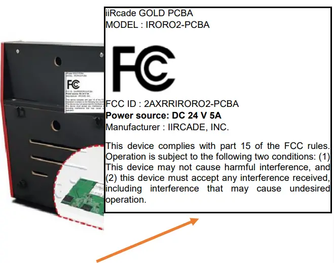 iiRCADE IRORO2-PCBA Gold PCBA-FIG3