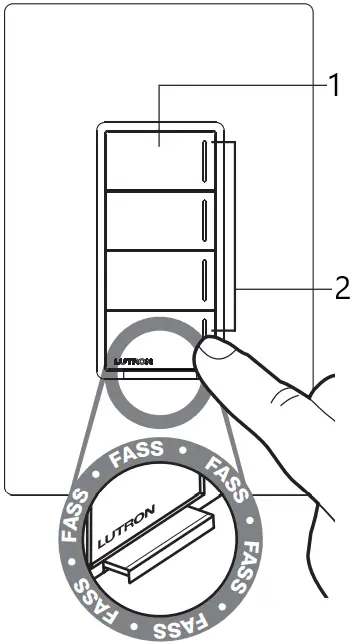 LUTRON RRST-H Sunnata RF Hybrid Keypad Dimmer A09