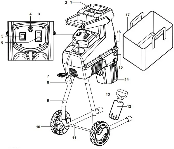 Electric Silent Wood Chipper