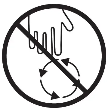 DANGER! ROTATING BLADES