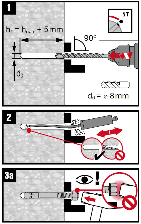 HILTI-HSA-R-M8-Wedge-Anchor-Instruction-fig-1