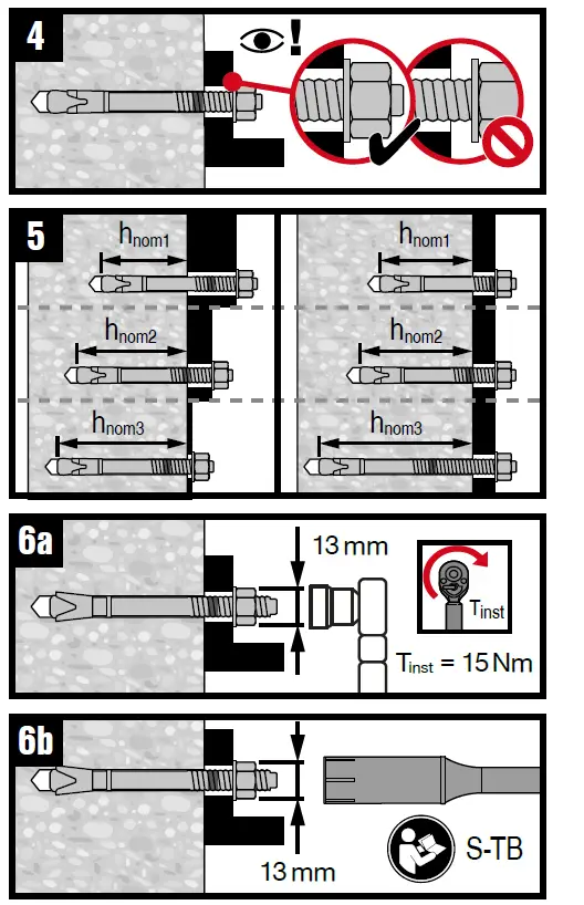 HILTI-HSA-R-M8-Wedge-Anchor-Instruction-fig-3