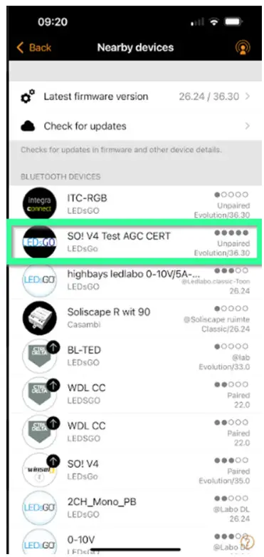 LEDsGO Casambi App - fig4