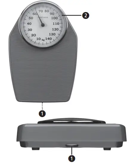 medisana-PS-100-Mechanical-Bathroom-Scales-fig-1