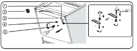 DOMO DO91333C Dark Stainless Steel Fridge Freezer 13