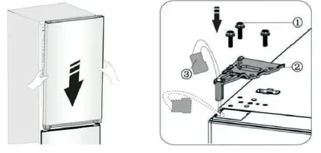 DOMO DO91333C Dark Stainless Steel Fridge Freezer 16