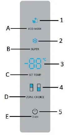 DOMO DO91333C Dark Stainless Steel Fridge Freezer 18
