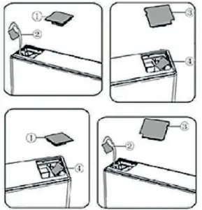 DOMO DO91333C Dark Stainless Steel Fridge Freezer 8