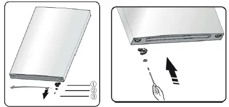 DOMO DO91333C Dark Stainless Steel Fridge Freezer 9