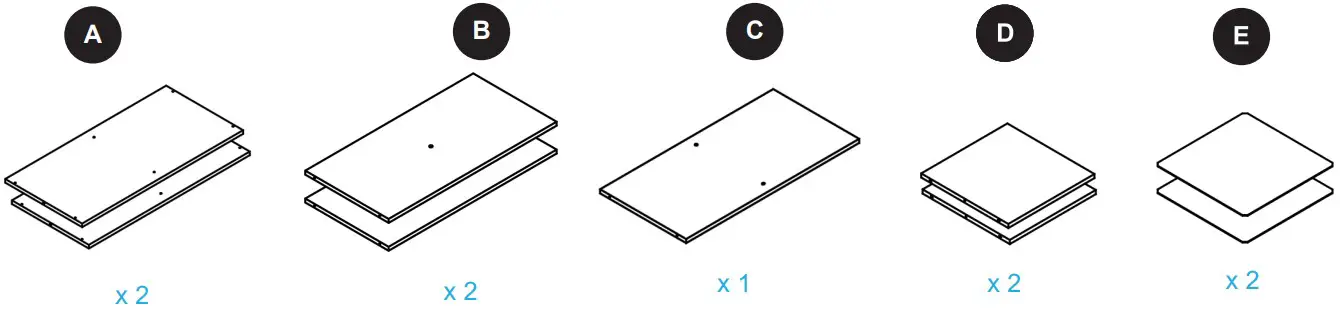 Style SELECTIONS CL22 11ST4 W 4 Cube Storage Organizer - FIGURE 1