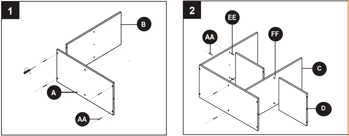Style SELECTIONS CL22 11ST4 W 4 Cube Storage Organizer - FIGURE 3