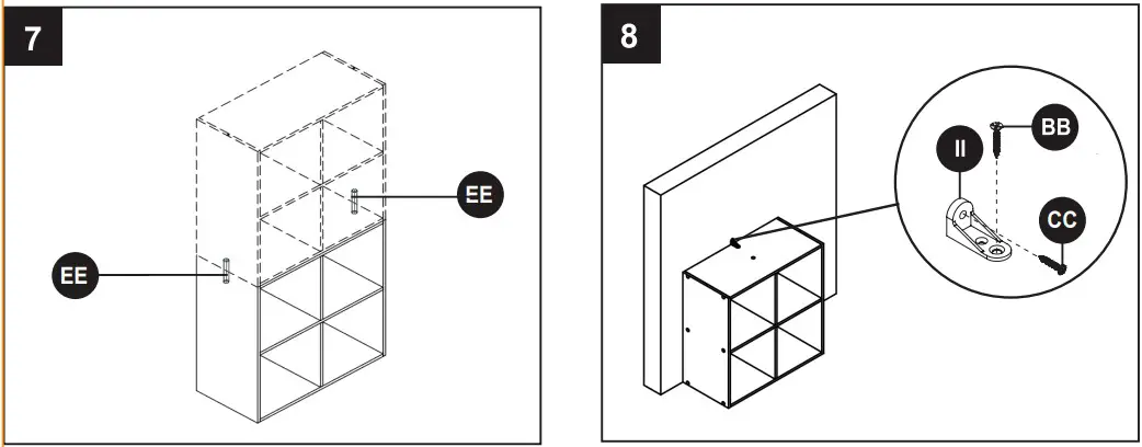 Style SELECTIONS CL22 11ST4 W 4 Cube Storage Organizer - FIGURE 5