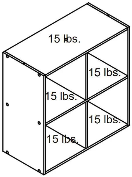 Style SELECTIONS CL22 11ST4 W 4 Cube Storage Organizer - FIGURE 6