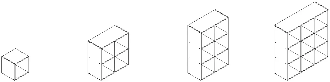Style SELECTIONS CL22 11ST4 W 4 Cube Storage Organizer - FIGURE 8