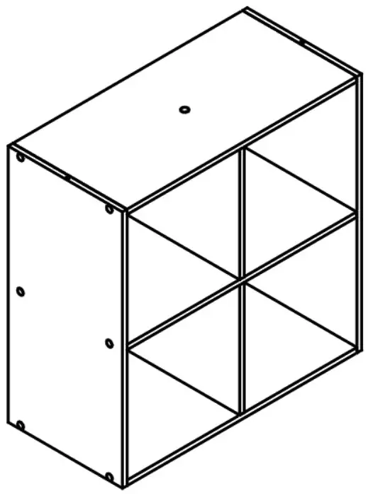 Style SELECTIONS CL22 11ST4 W 4 Cube Storage Organizer