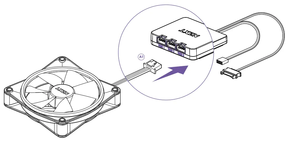 NZXT F SERIES - RGB DUO120MM Dual-Sided RGB Fan - fig 4
