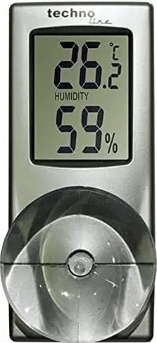 TechnoLine-WS 7025 Suction Cup Window-Thermometer-Hygrometer-PRODUCT-IMAGE