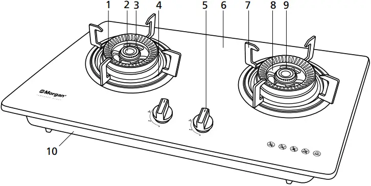 Morgan MBH-SD2112IM Built-in Hob A01