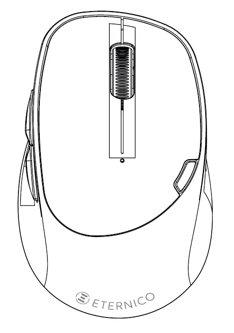 ETERNICO AET-MS150Sx Wireless 2.4 GHz Basic Mouse