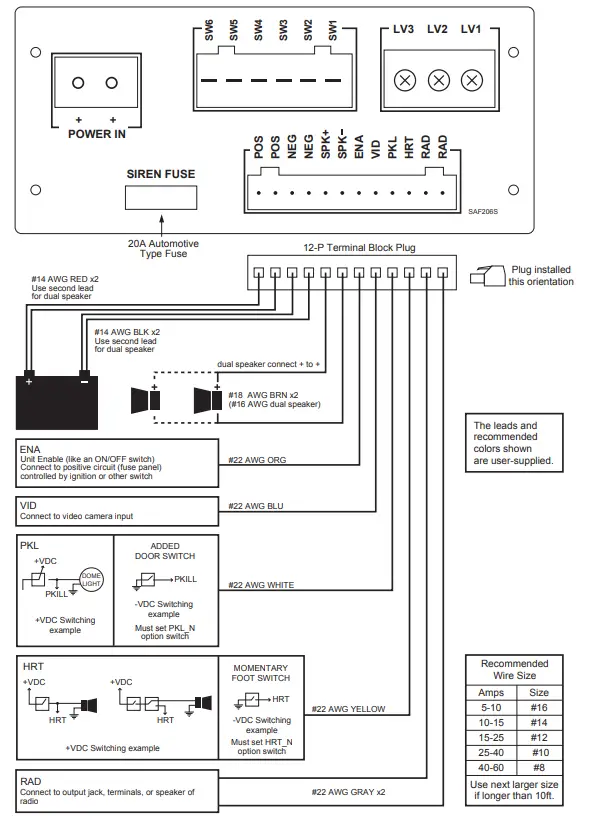 Cell2 SAF206S Electronic Siren - Fig 2