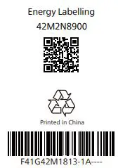 PHILIPS 42M2N8900 Evnia OLED Gaming Monitor User Guide - Bar Code