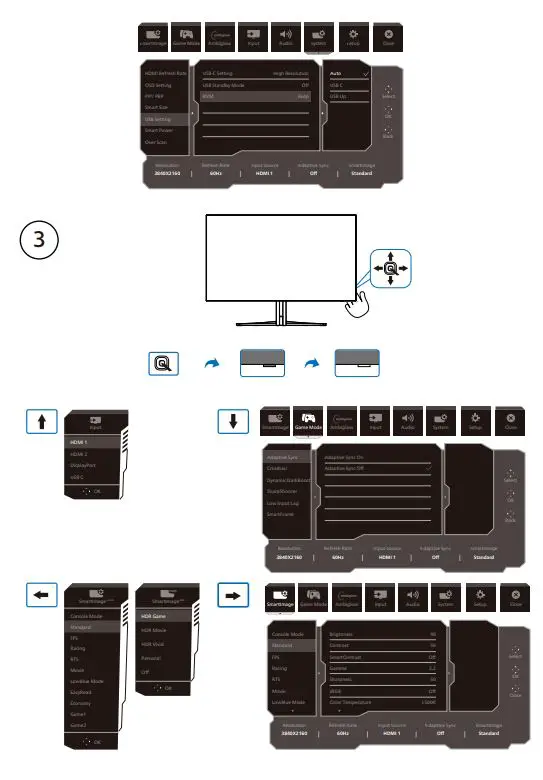 PHILIPS 42M2N8900 Evnia OLED Gaming Monitor User Guide - How to use