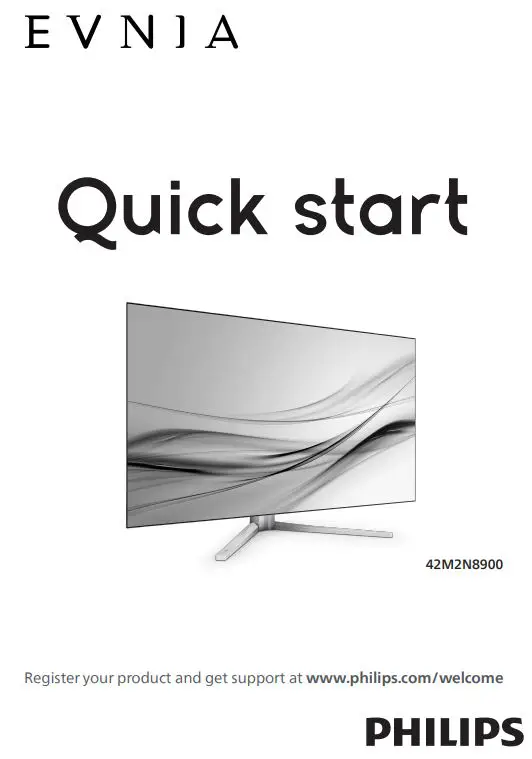 PHILIPS 42M2N8900 Evnia OLED Gaming Monitor User Guide