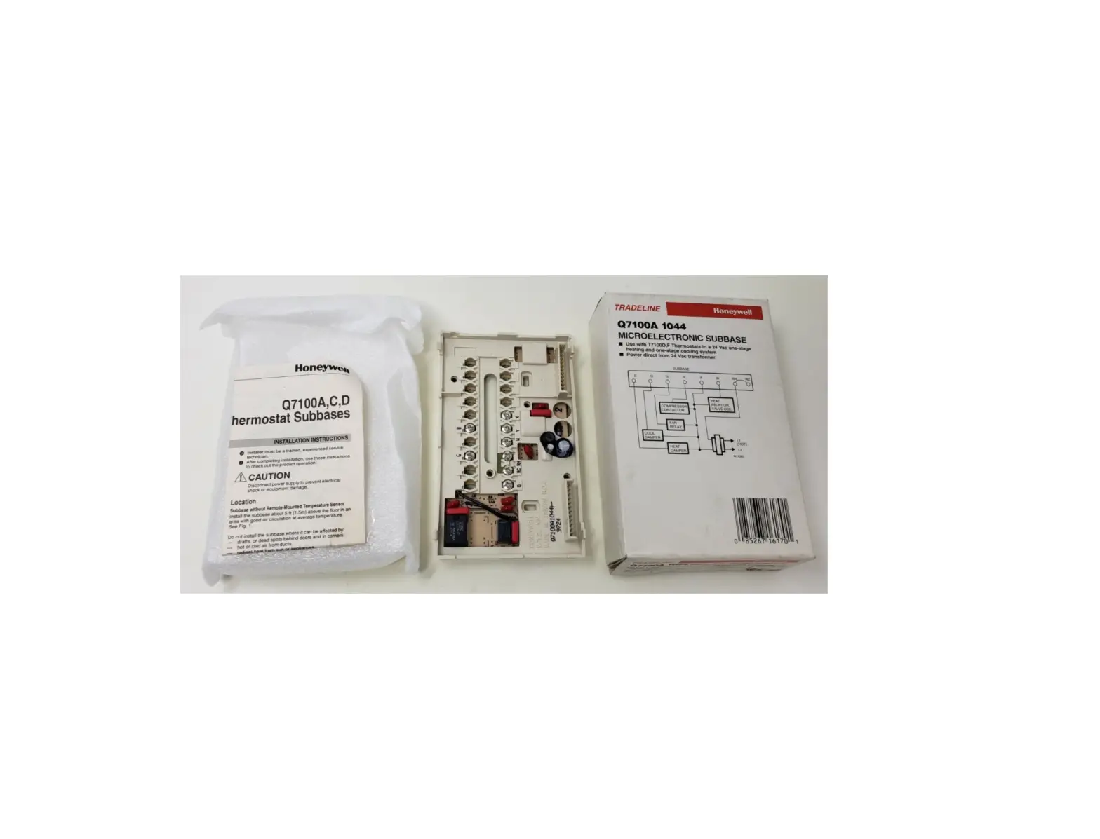 Honeywell Q7100a,c,d Thermostat Subbases Installation Guide