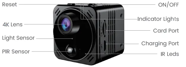 VIDCASTIVE-V10-4K-Mini-Wireless-Spy-Camera-FIG-2