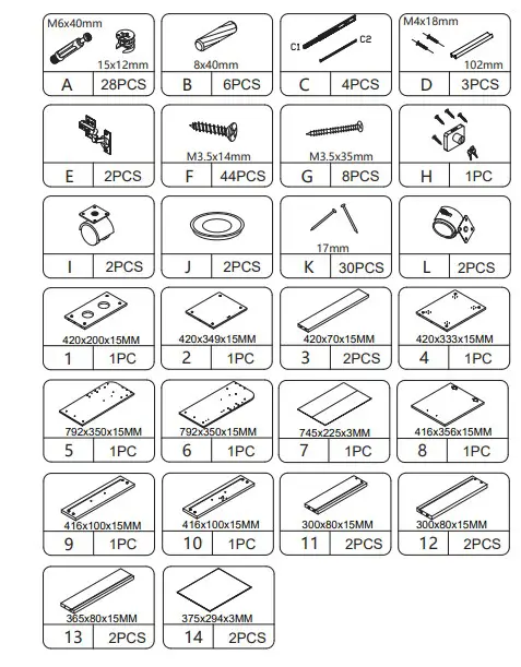 Reshable MR11Y0180 Beauty Salon Storage Cabinet, Lockable Styling (3)