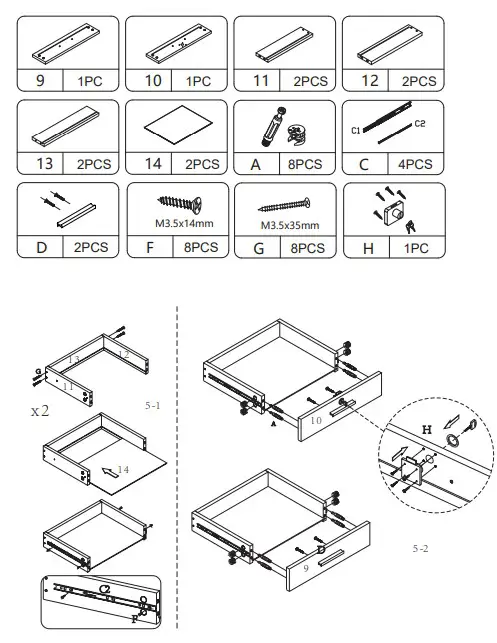Reshable MR11Y0180 Beauty Salon Storage Cabinet, Lockable Styling (7)