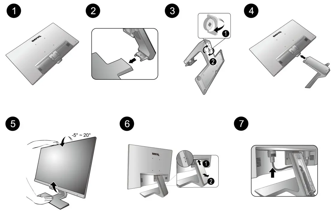 BenQ GW2470ML LCD Stylish Monitor with Eye Care Technology - 1