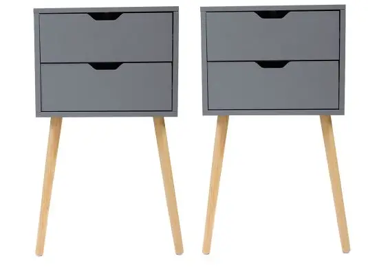 JAXPETY-HG61T0576-Contemporary-Shagreen-Gray-Nightstand-2pcs-PRODUCT
