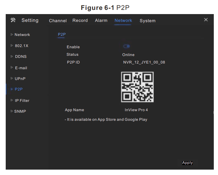 sunell SN-NVR3632E8 Network Video Recorder - P2P