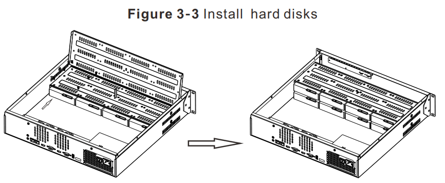 sunell SN-NVR3632E8 Network Video Recorder - hard disks