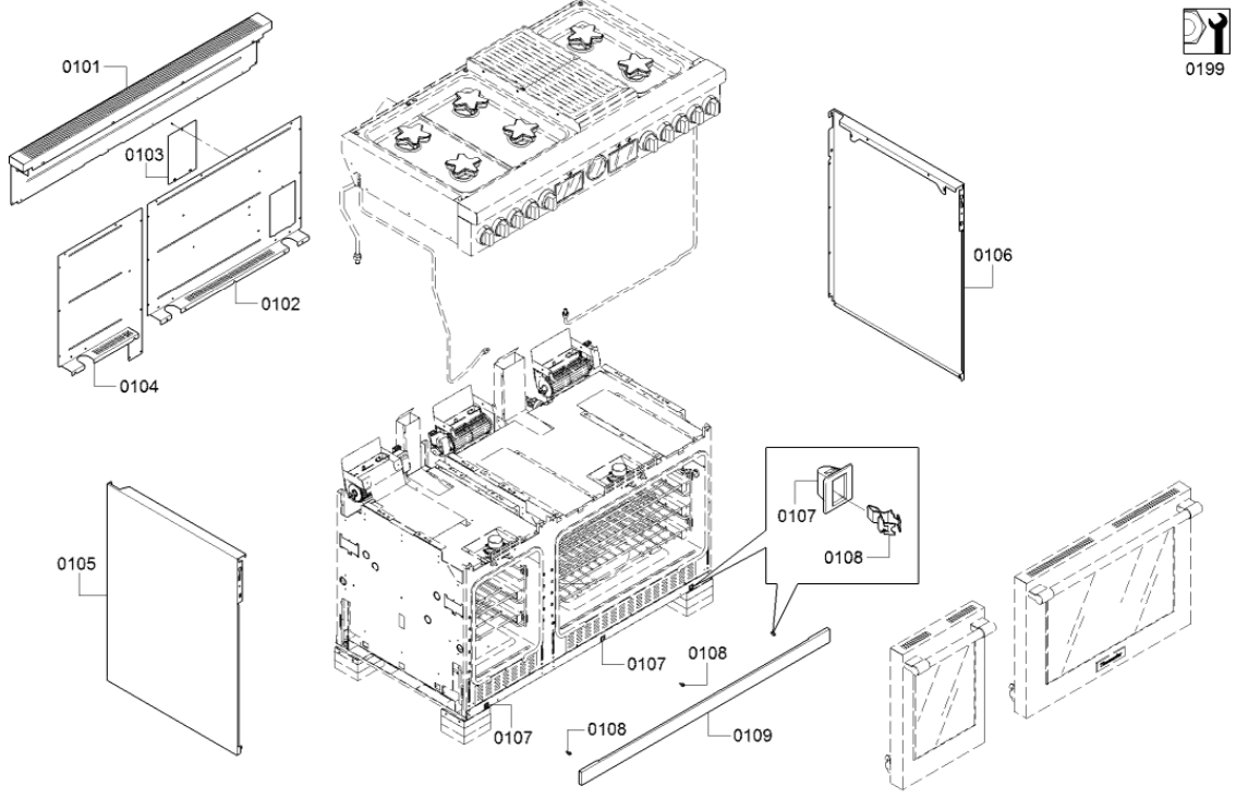 Thermador PRG486WLG 4 Dual Fuel Professional Range - fig 4