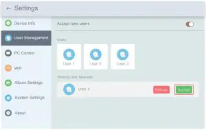 Invite others to bind your frame with App