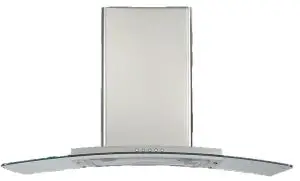 omega ORC97G 90cm Curved Glass Canopy Rangehood