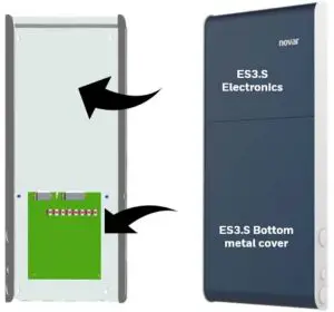 Novar ES3.S electronics assembly and bottom cover plate are included