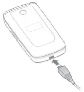 ZTE Z233 4G LTE Prepaid Phone User Manual - Charging the Battery